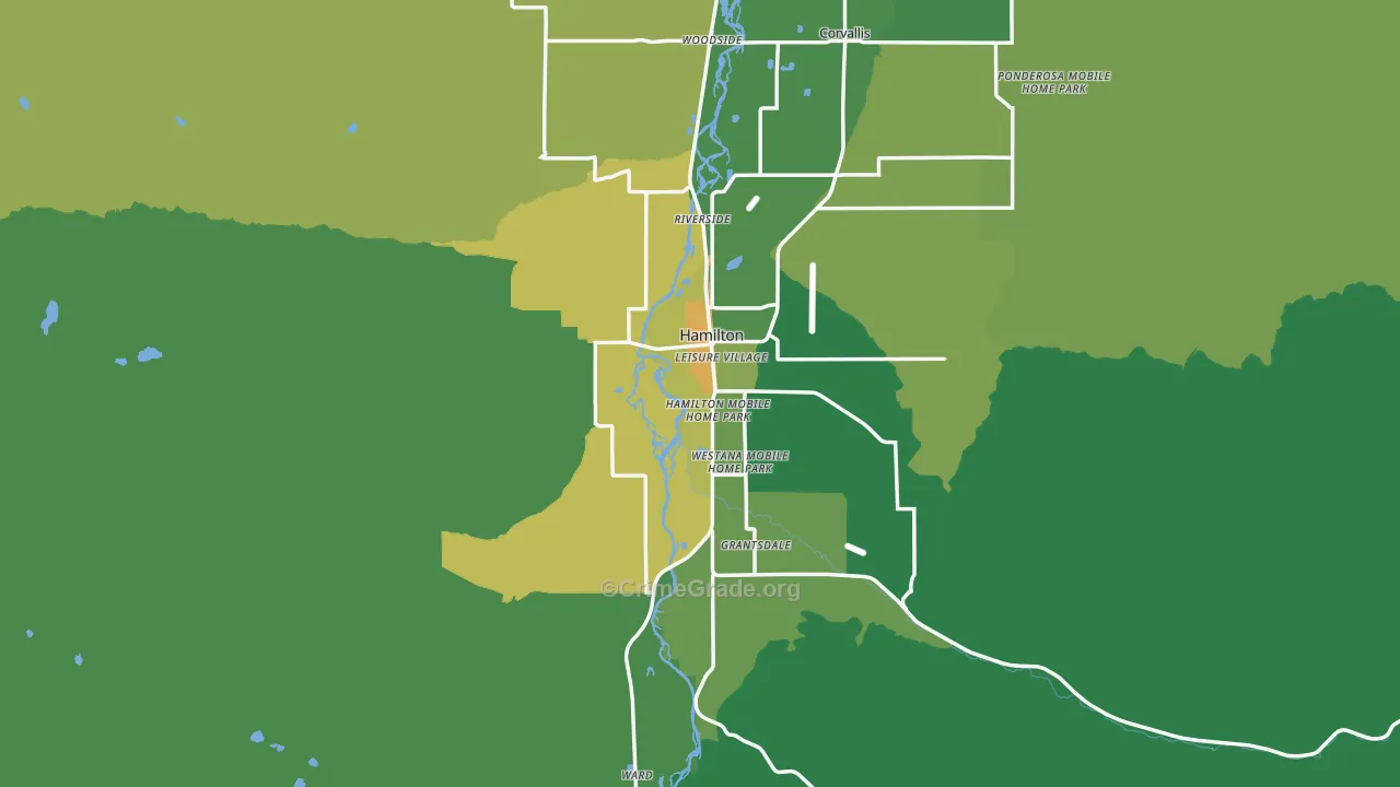 59840, MT Map of Vehicle Theft Rates
