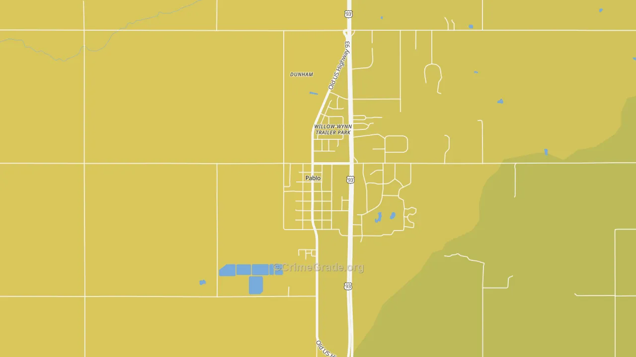 59855, MT Map of Vehicle Theft Rates