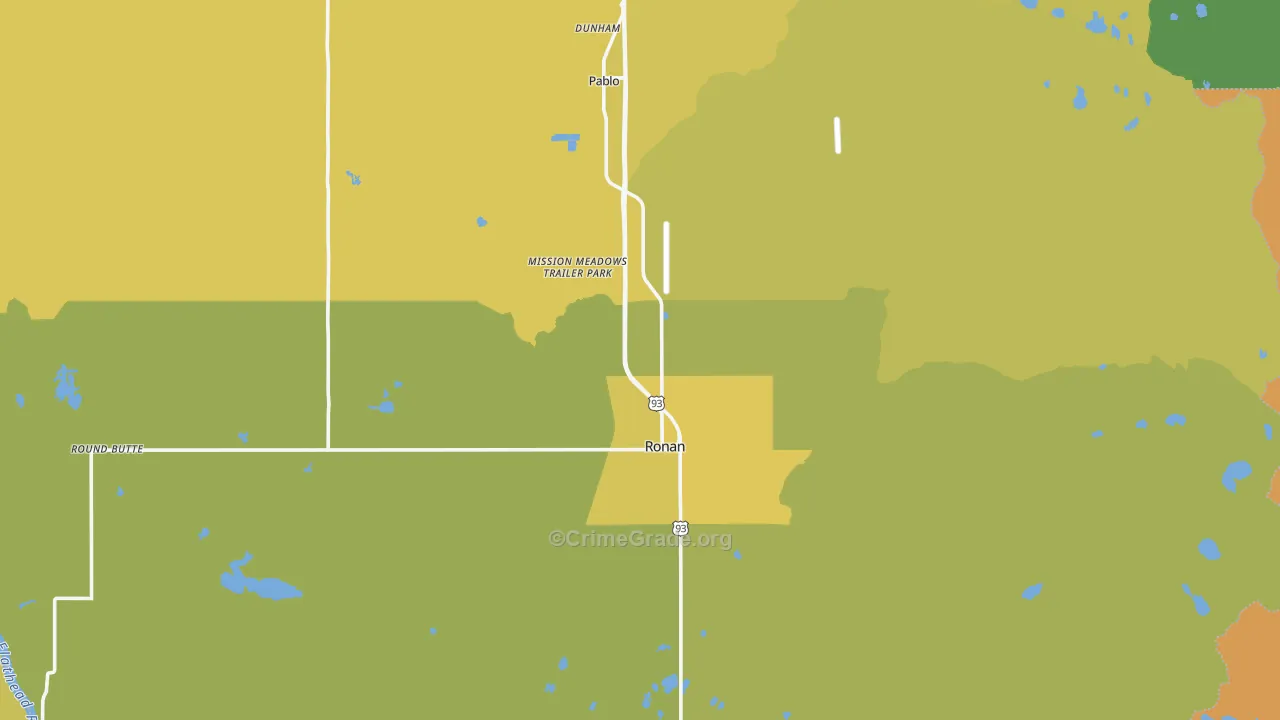 59864, MT Map of Vehicle Theft Rates
