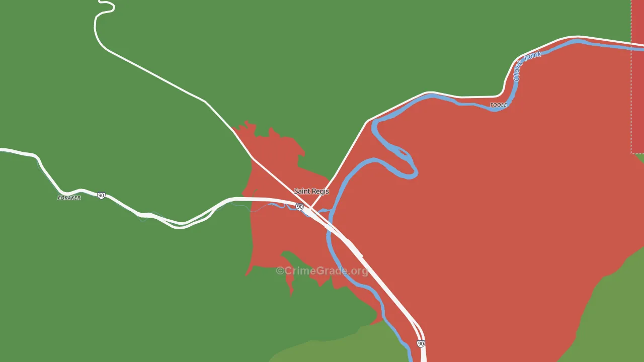 59866, MT Map of Vehicle Theft Rates