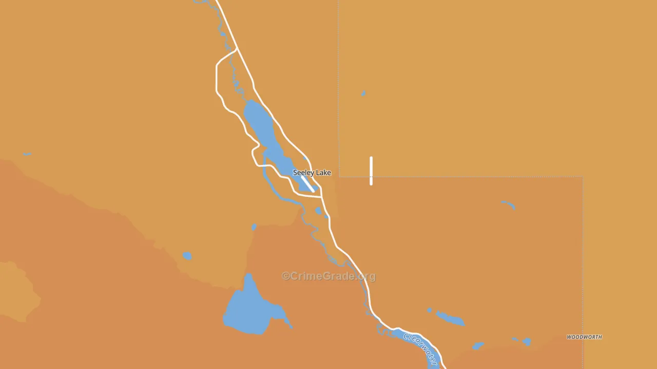 59868, MT Map of Vehicle Theft Rates
