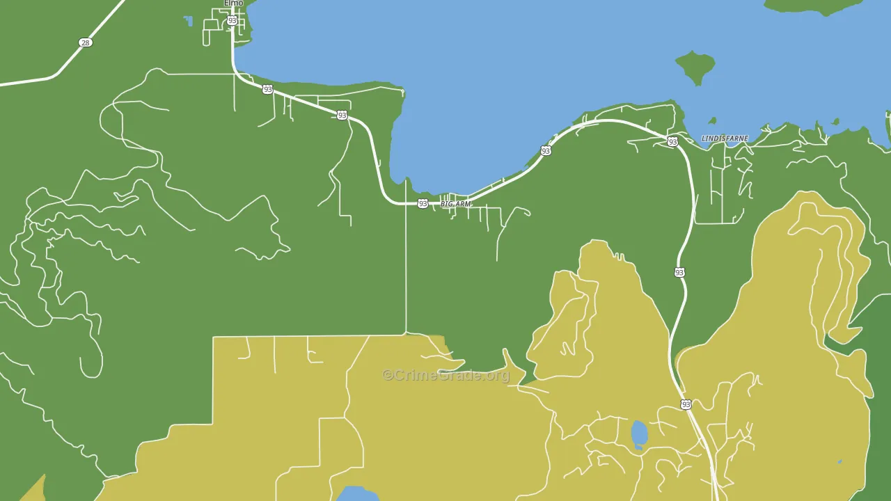 59910, MT Map of Vehicle Theft Rates