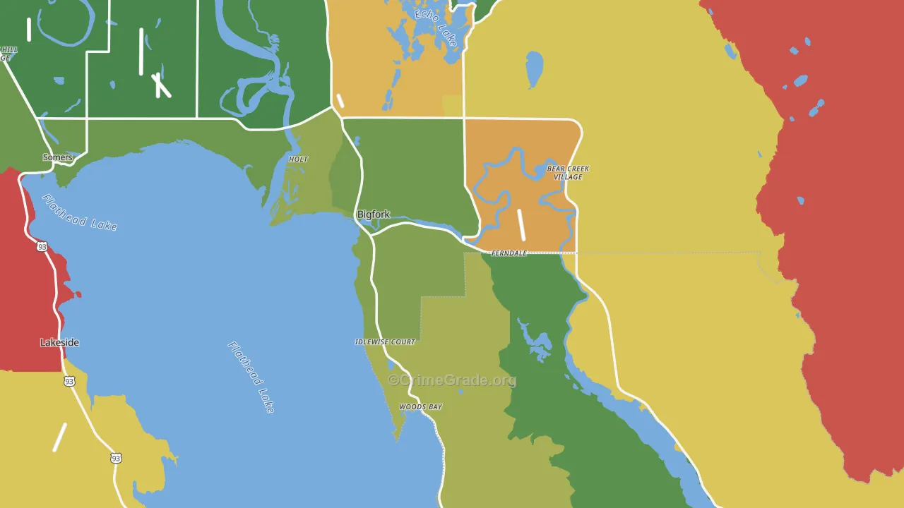 59911, MT Map of Vehicle Theft Rates