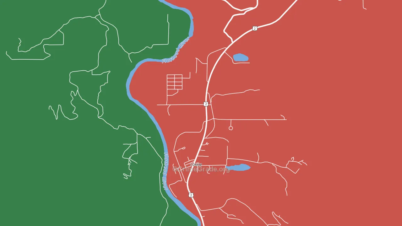59913, MT Map of Vehicle Theft Rates