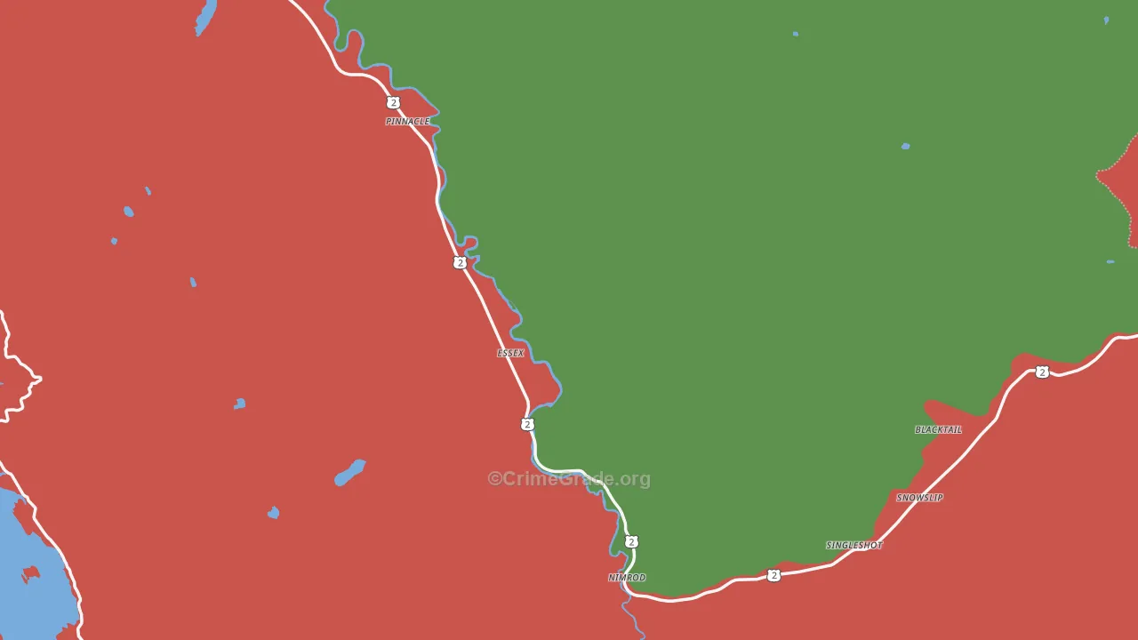 59916, MT Map of Vehicle Theft Rates