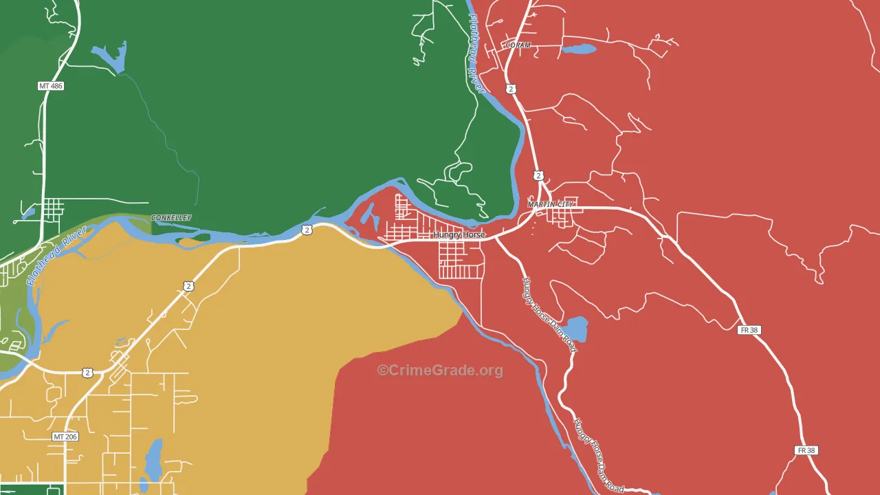 59919, MT Map of Vehicle Theft Rates