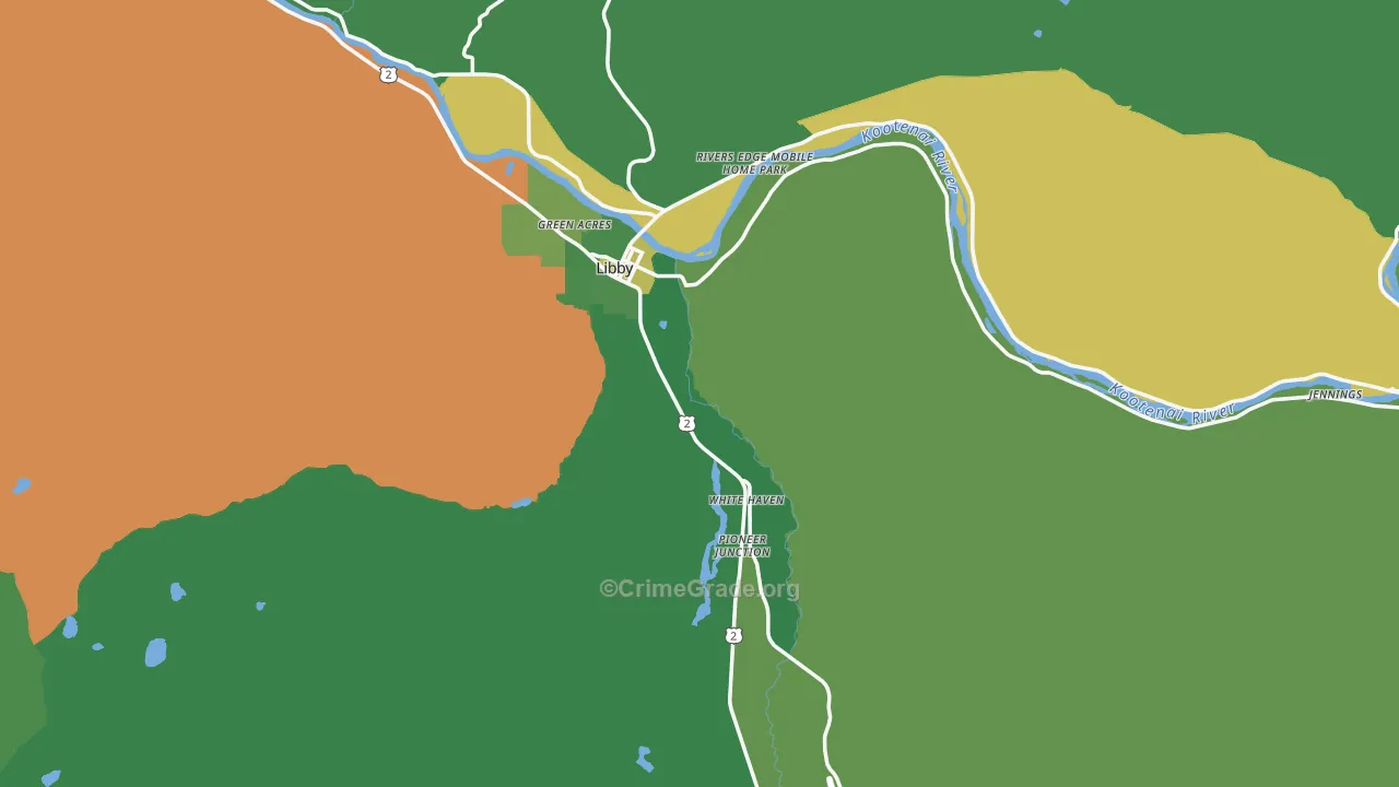 59923, MT Map of Vehicle Theft Rates