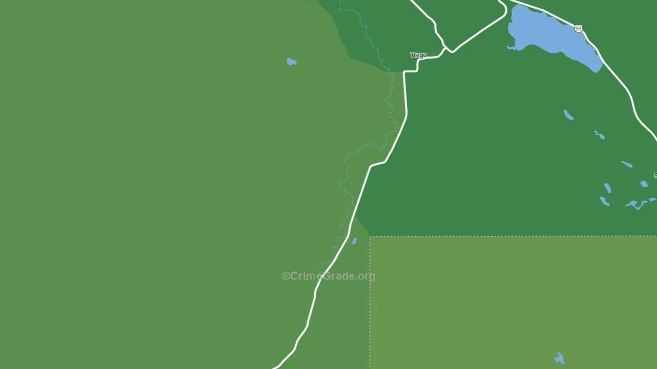 59934, MT Map of Vehicle Theft Rates