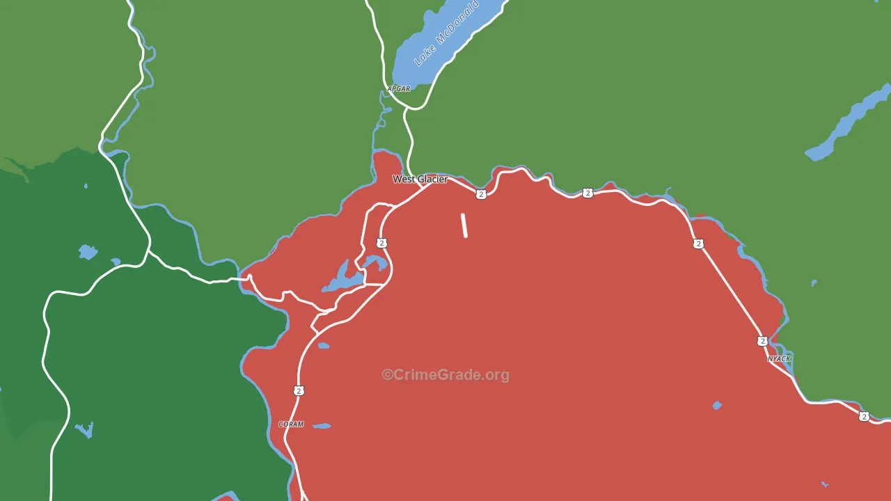59936, MT Map of Vehicle Theft Rates