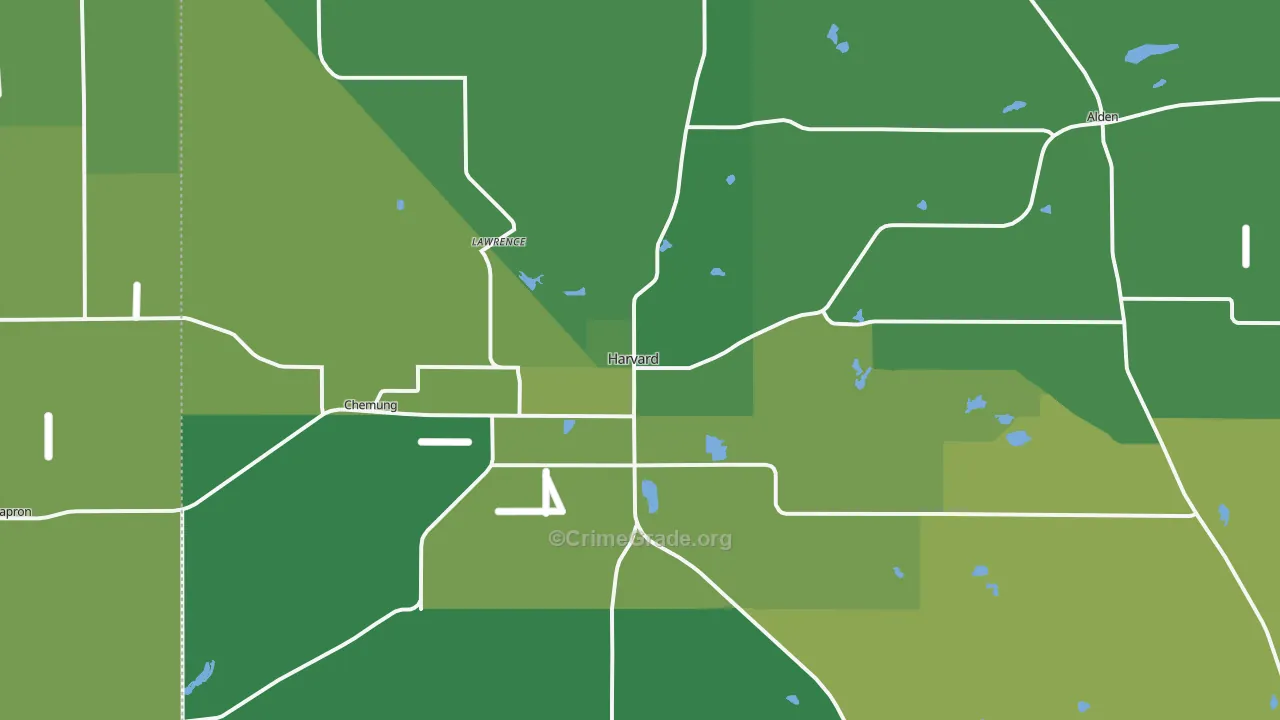 60033, IL Map of Vehicle Theft Rates
