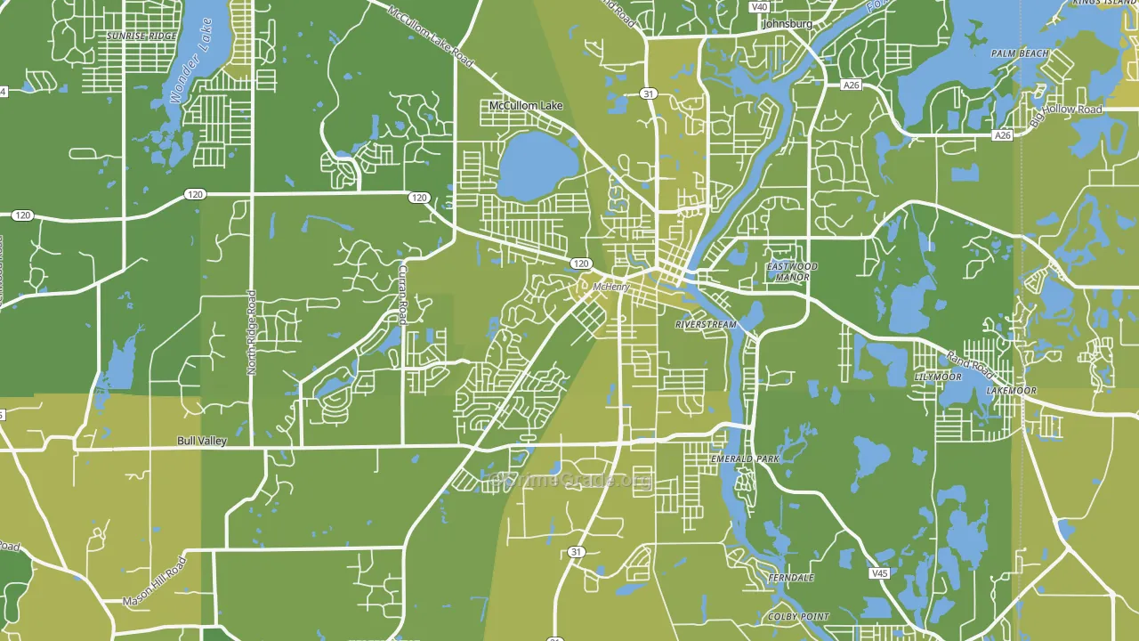 60050, IL Map of Vehicle Theft Rates