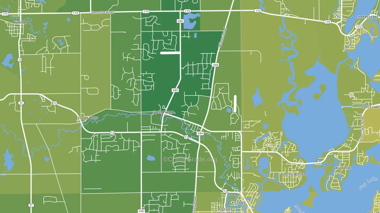 60081, IL Map of Vehicle Theft Rates