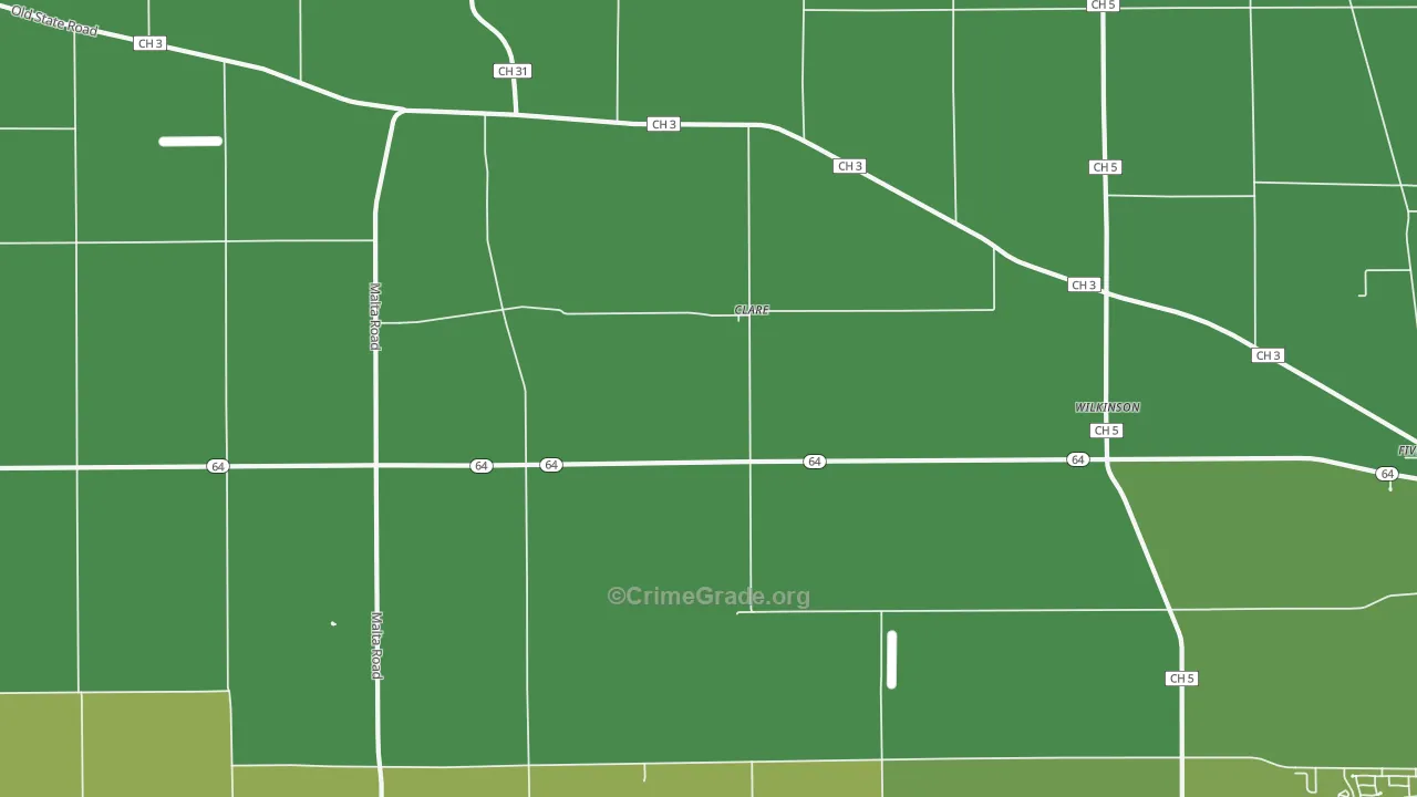 60111, IL Map of Vehicle Theft Rates