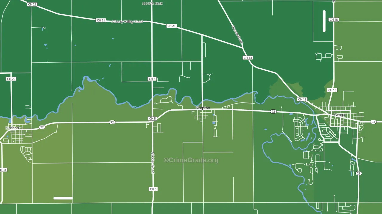 60145, IL Map of Vehicle Theft Rates