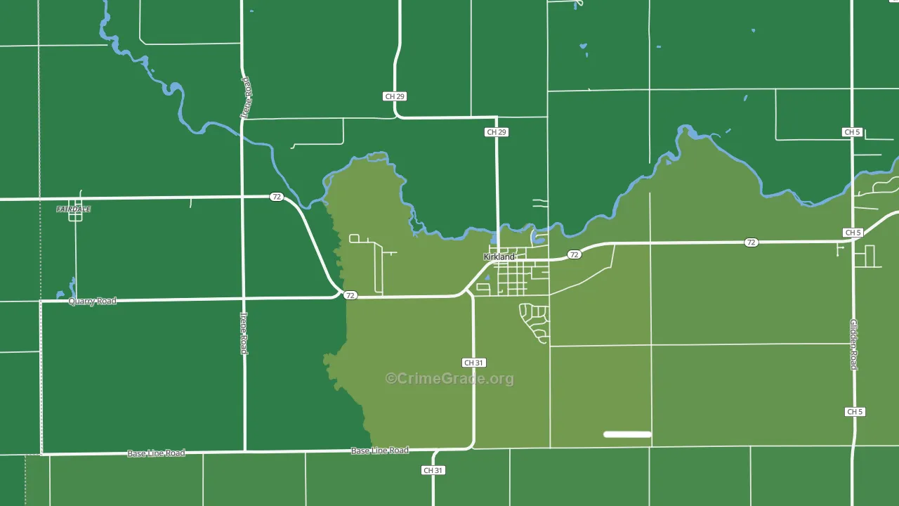 60146, IL Map of Vehicle Theft Rates