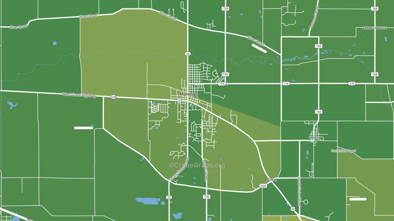 60152, IL Map of Vehicle Theft Rates