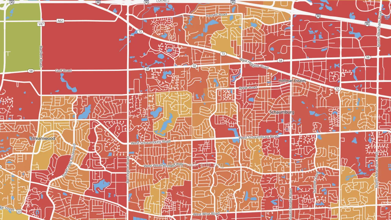 60194, IL Map of Vehicle Theft Rates