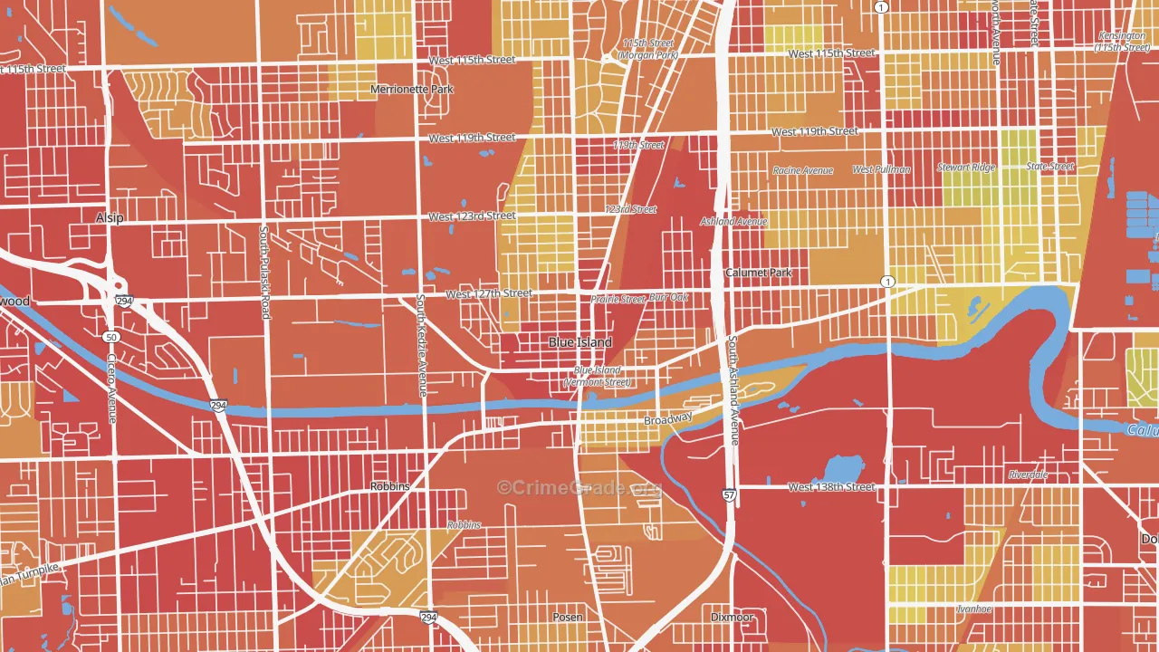 60406, IL Map of Vehicle Theft Rates