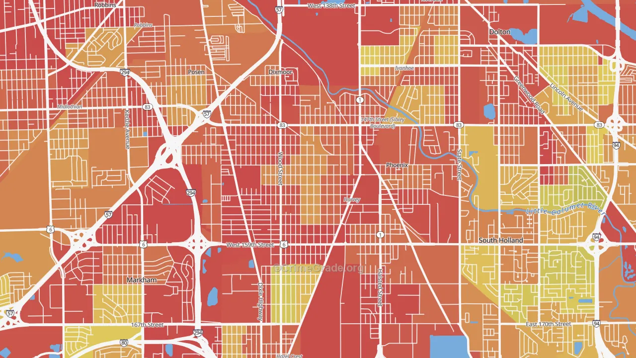 60426, IL Map of Vehicle Theft Rates