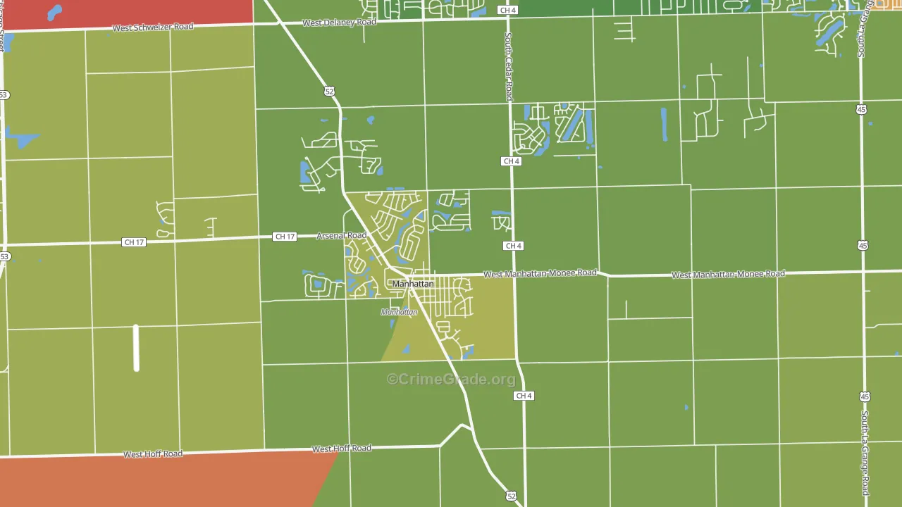 60442, IL Map of Vehicle Theft Rates