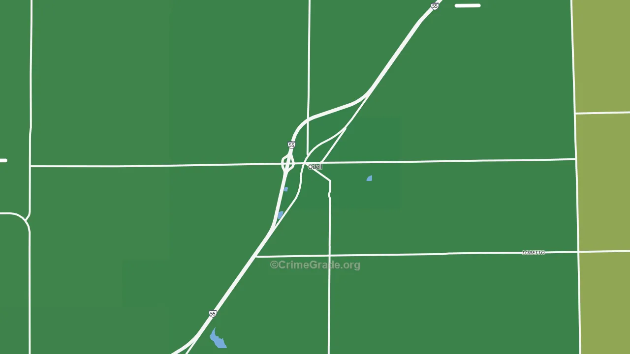 60460, IL Map of Vehicle Theft Rates