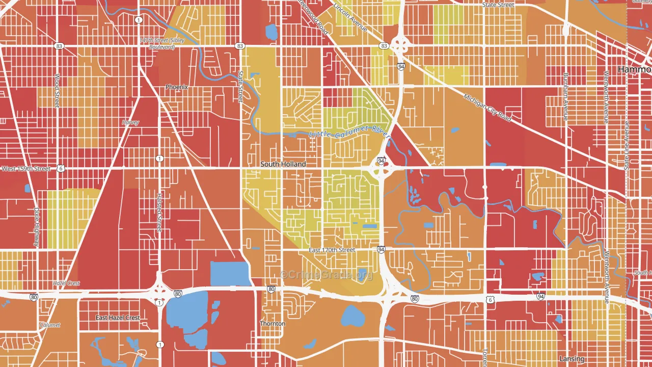 60473, IL Map of Vehicle Theft Rates