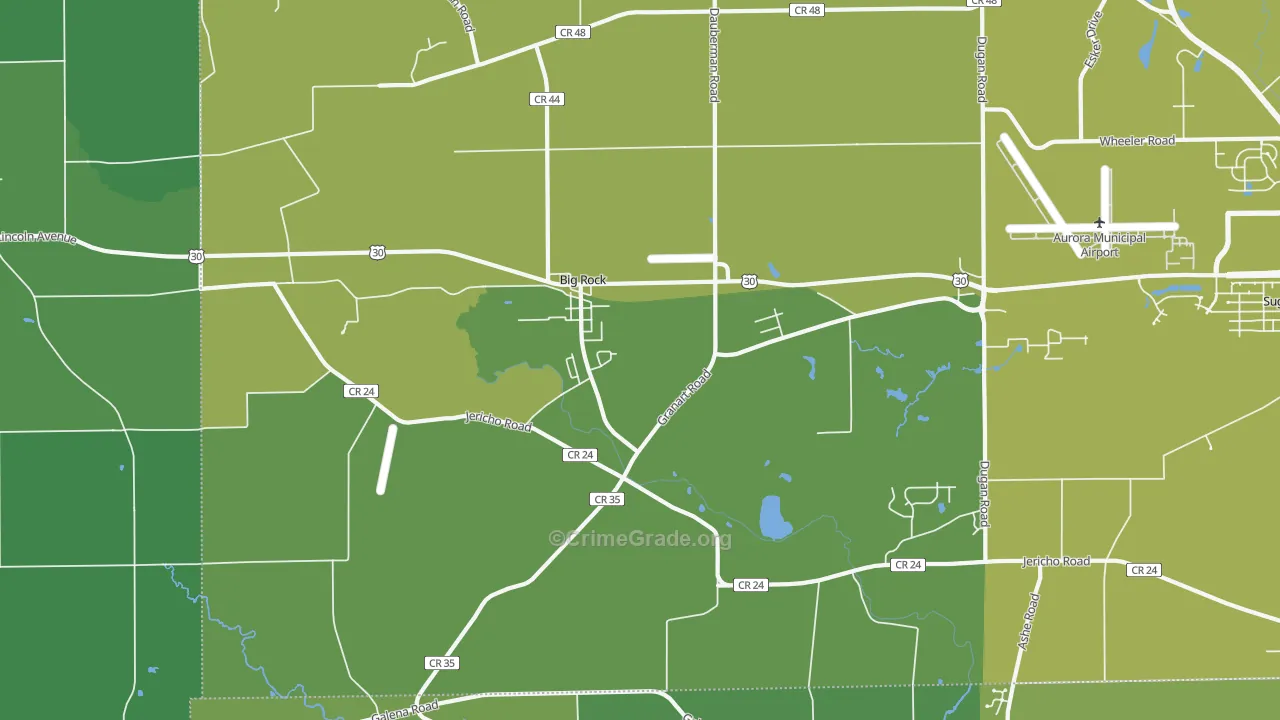 60511, IL Map of Vehicle Theft Rates