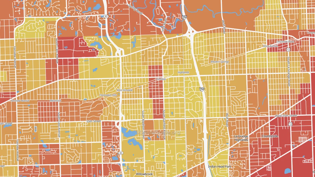 60521, IL Map of Vehicle Theft Rates