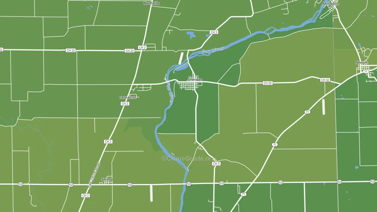 60551, IL Map of Vehicle Theft Rates