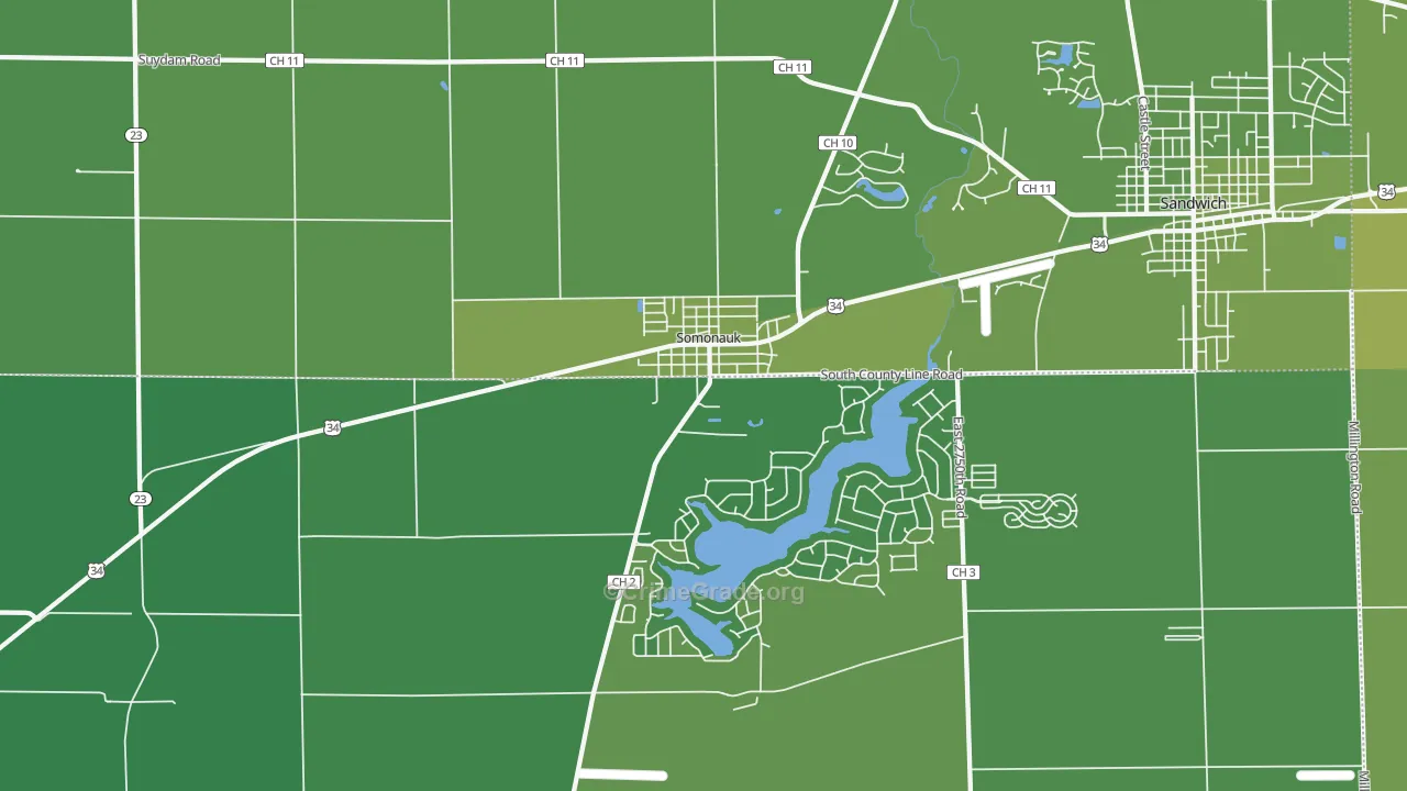 60552, IL Map of Vehicle Theft Rates