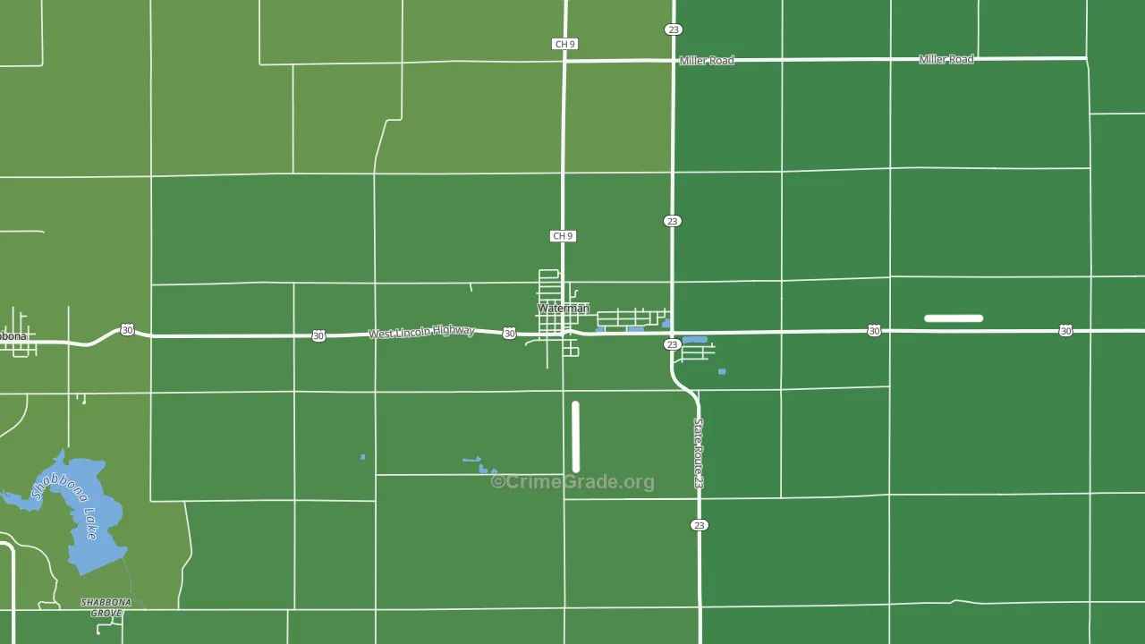 60556, IL Map of Vehicle Theft Rates