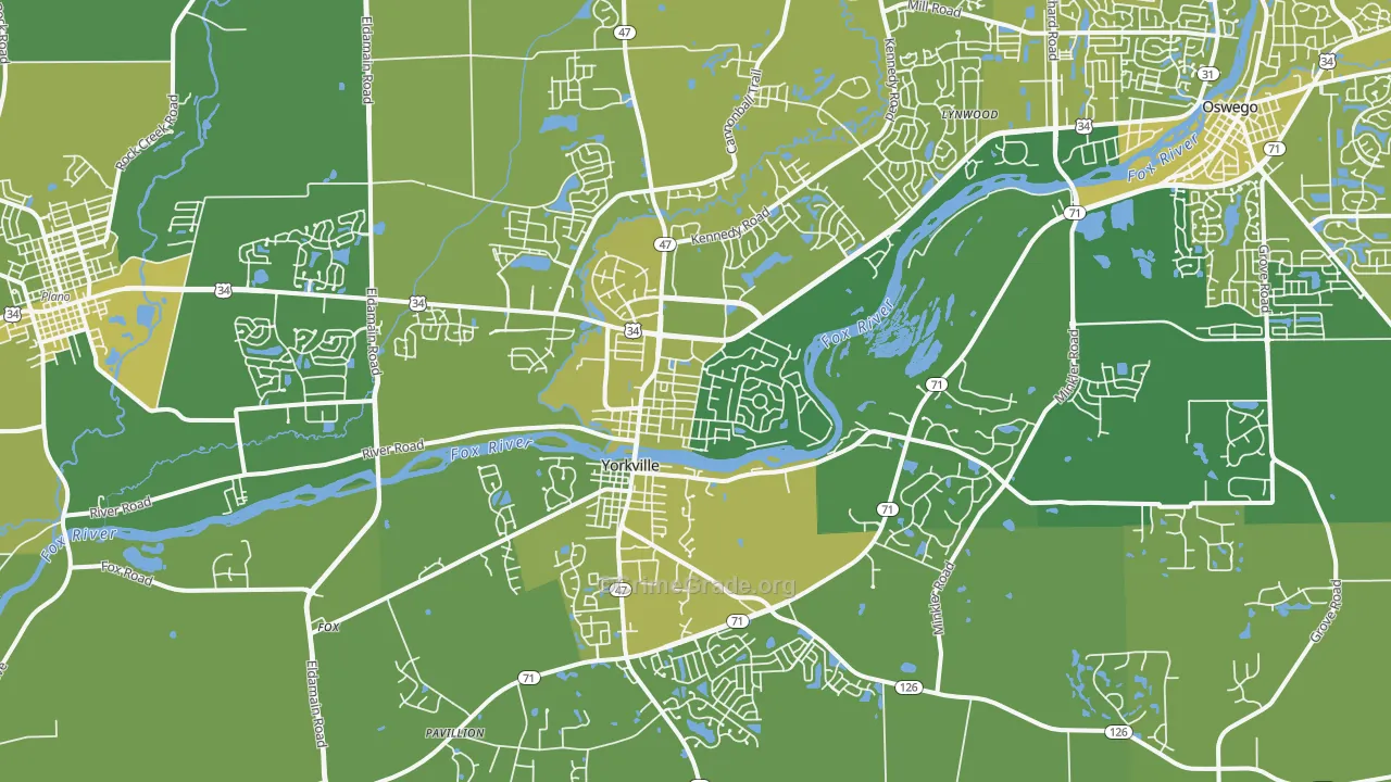 60560, IL Map of Vehicle Theft Rates