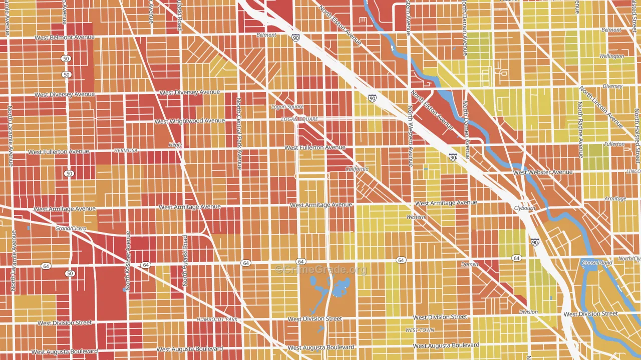 60647, IL Map of Vehicle Theft Rates