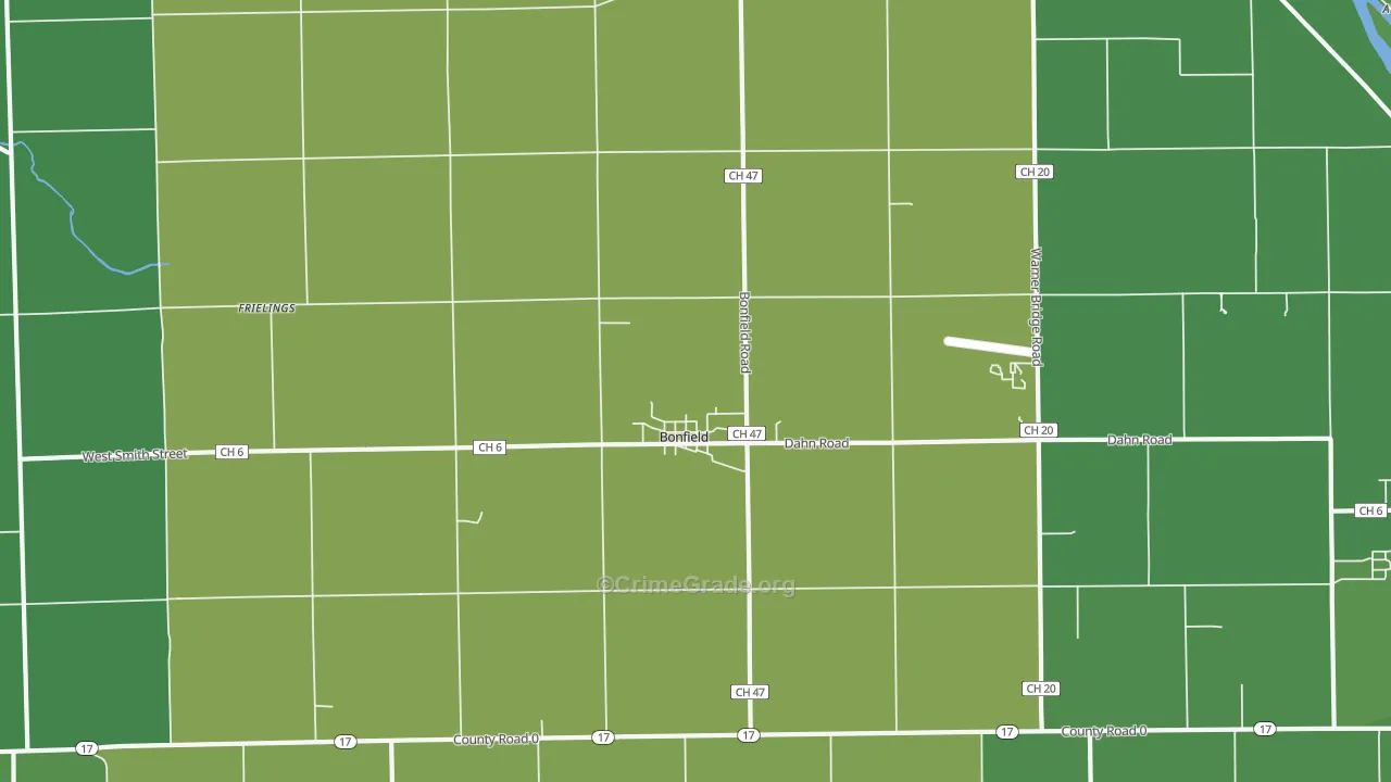 60913, IL Map of Vehicle Theft Rates
