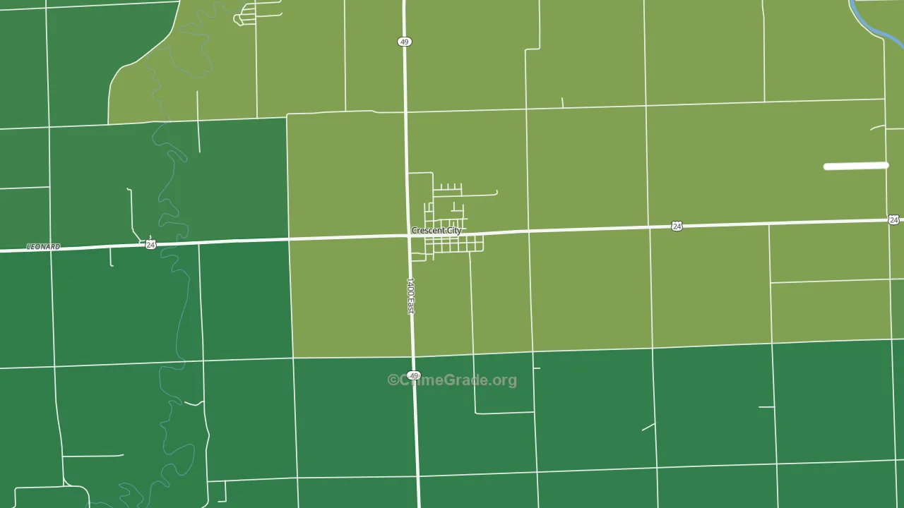 60928, IL Map of Vehicle Theft Rates