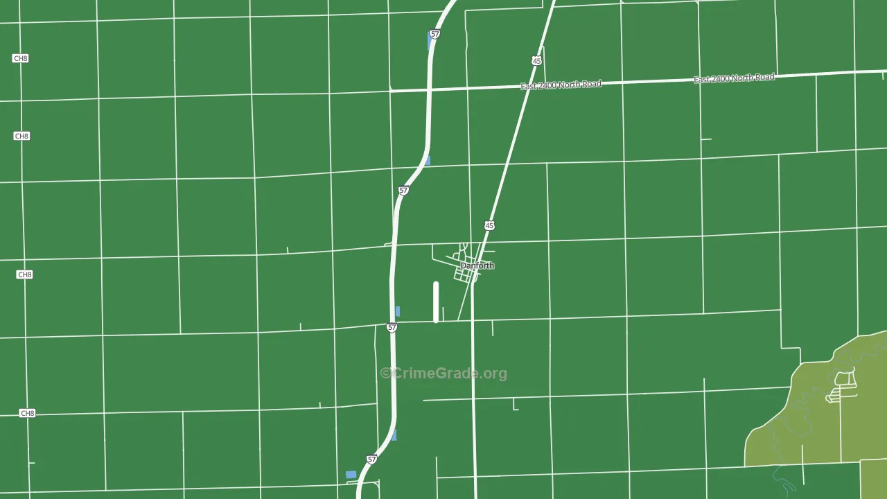 60930, IL Map of Vehicle Theft Rates