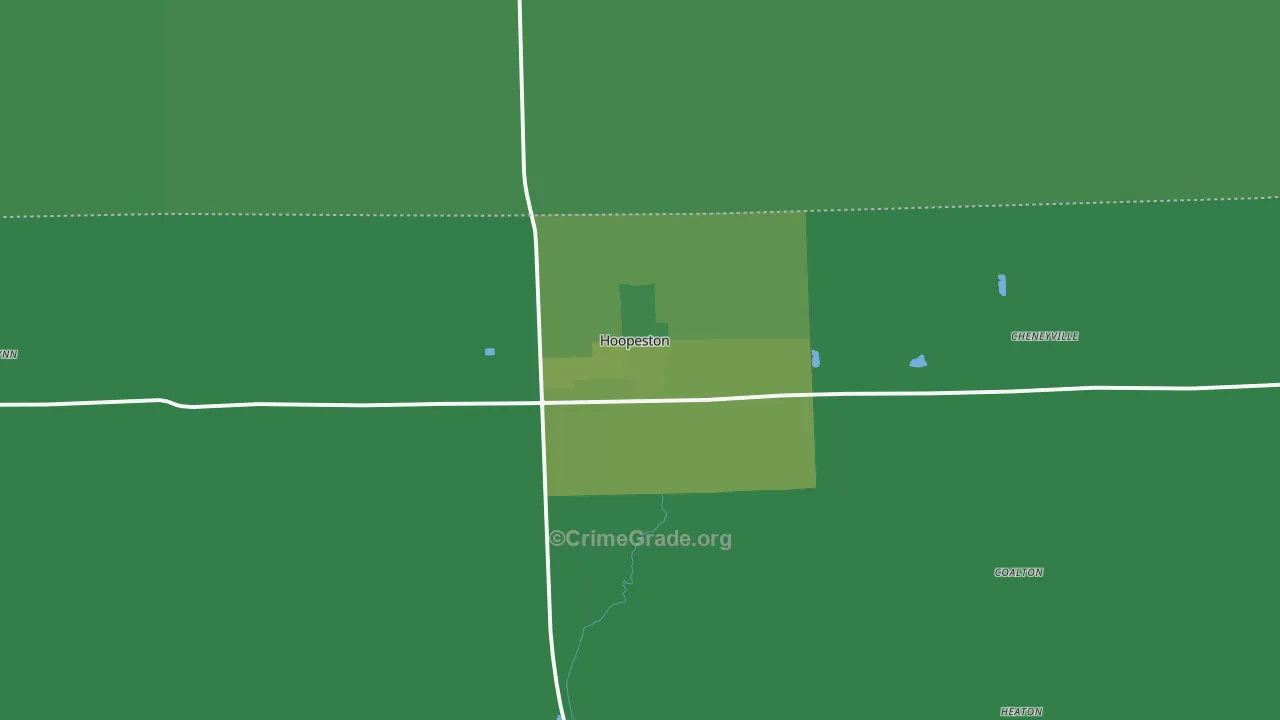 60942, IL Map of Vehicle Theft Rates