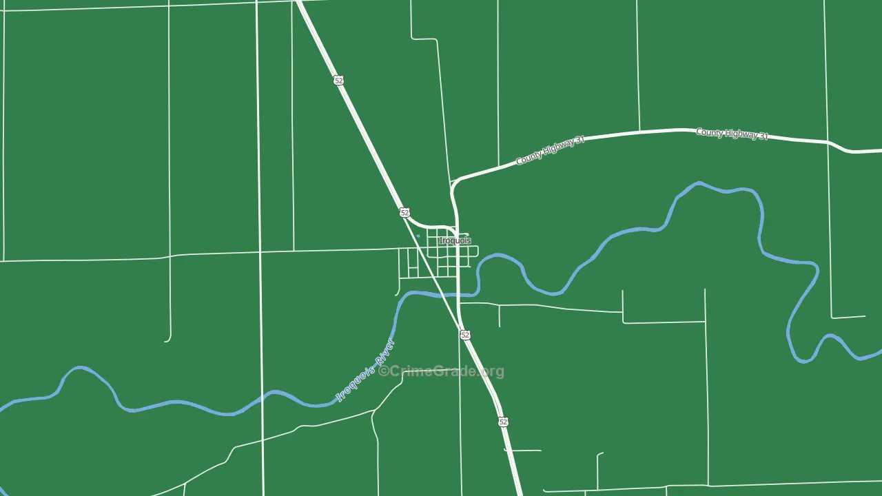 60945, IL Map of Vehicle Theft Rates
