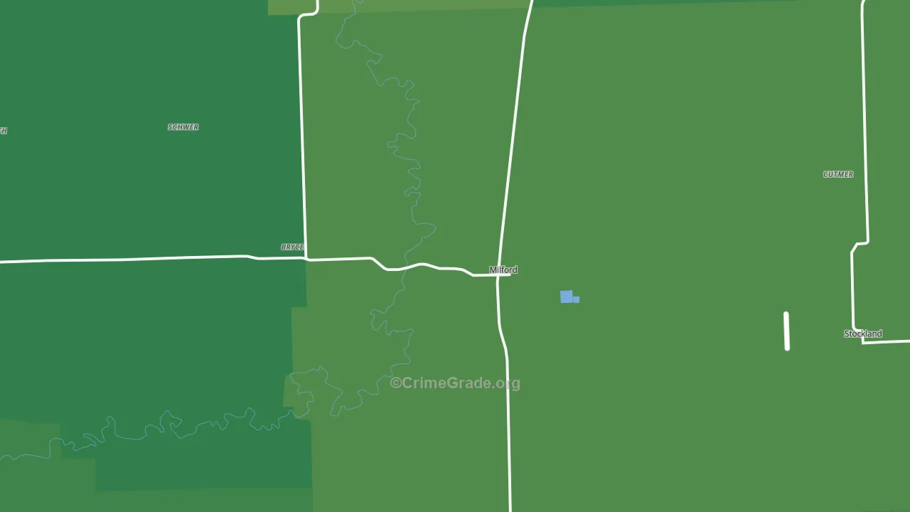 60953, IL Map of Vehicle Theft Rates