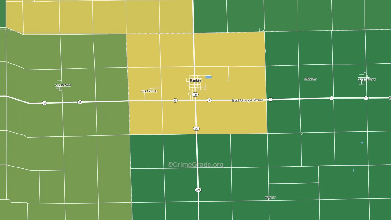 60960, IL Map of Vehicle Theft Rates