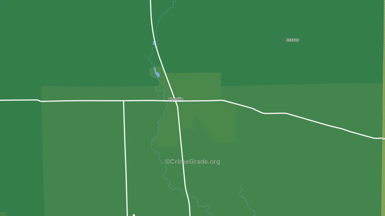 60963, IL Map of Vehicle Theft Rates
