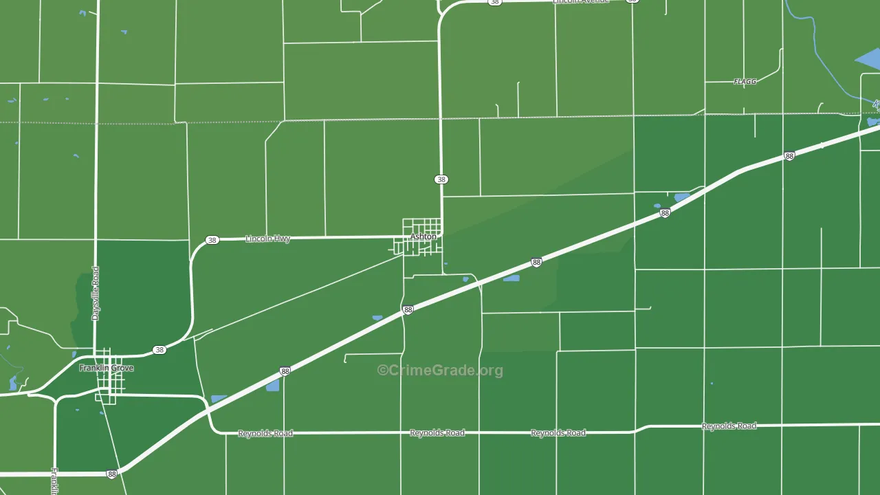 61006, IL Map of Vehicle Theft Rates