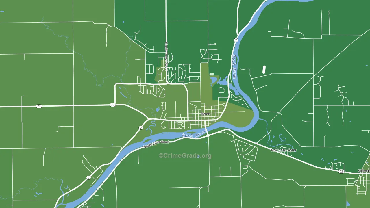 61010, IL Map of Vehicle Theft Rates