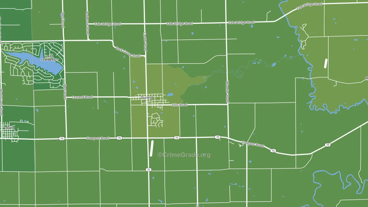 61024, IL Map of Vehicle Theft Rates