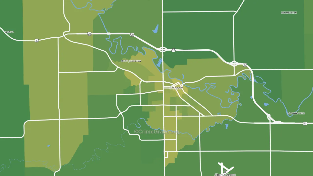 61032, IL Map of Vehicle Theft Rates