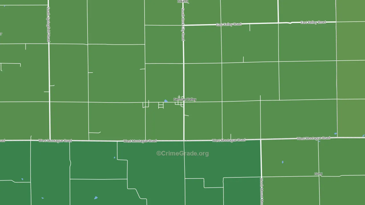 61039, IL Map of Vehicle Theft Rates