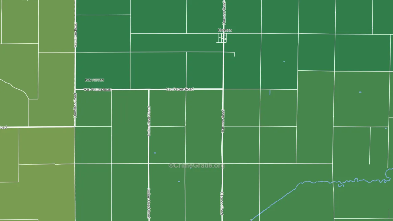 61042, IL Map of Vehicle Theft Rates