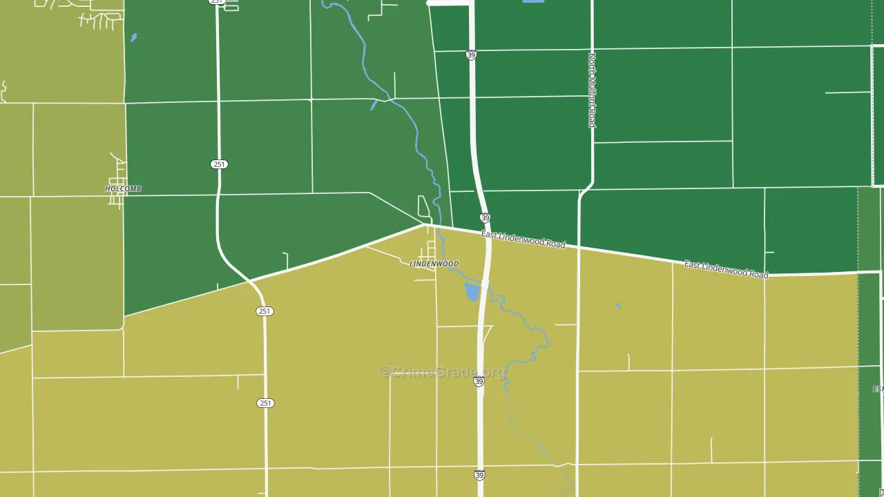 61049, IL Map of Vehicle Theft Rates