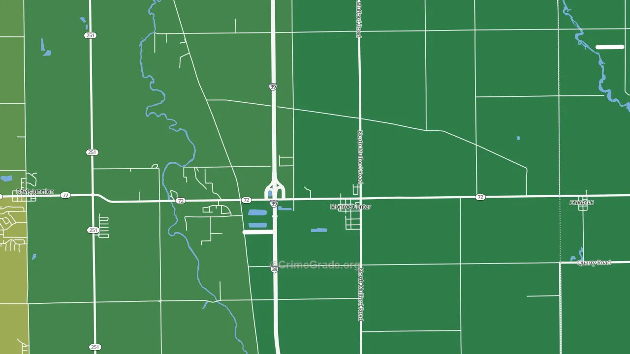 61052, IL Map of Vehicle Theft Rates