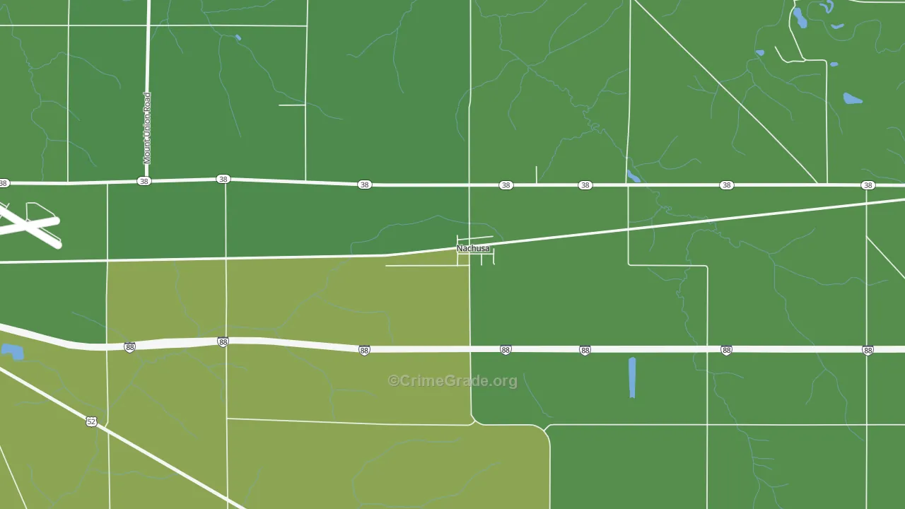 61057, IL Map of Vehicle Theft Rates